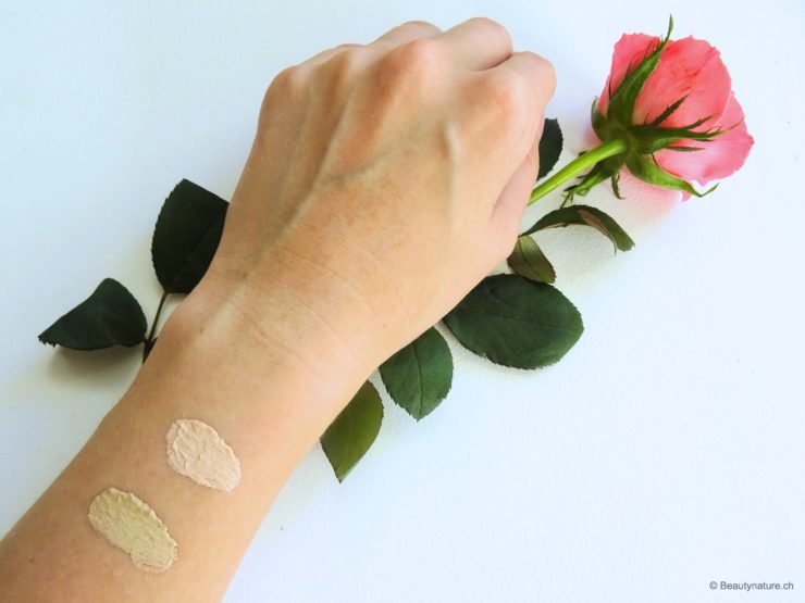 Here are the swatches, but as I said the now look a little more extreme than if they were spread over my face. I like to use in everyday life, especially when things have to go a little faster to it still to be created in time in the course ^^ Have you heard of the new Manhattan Fresher Skin Foundation