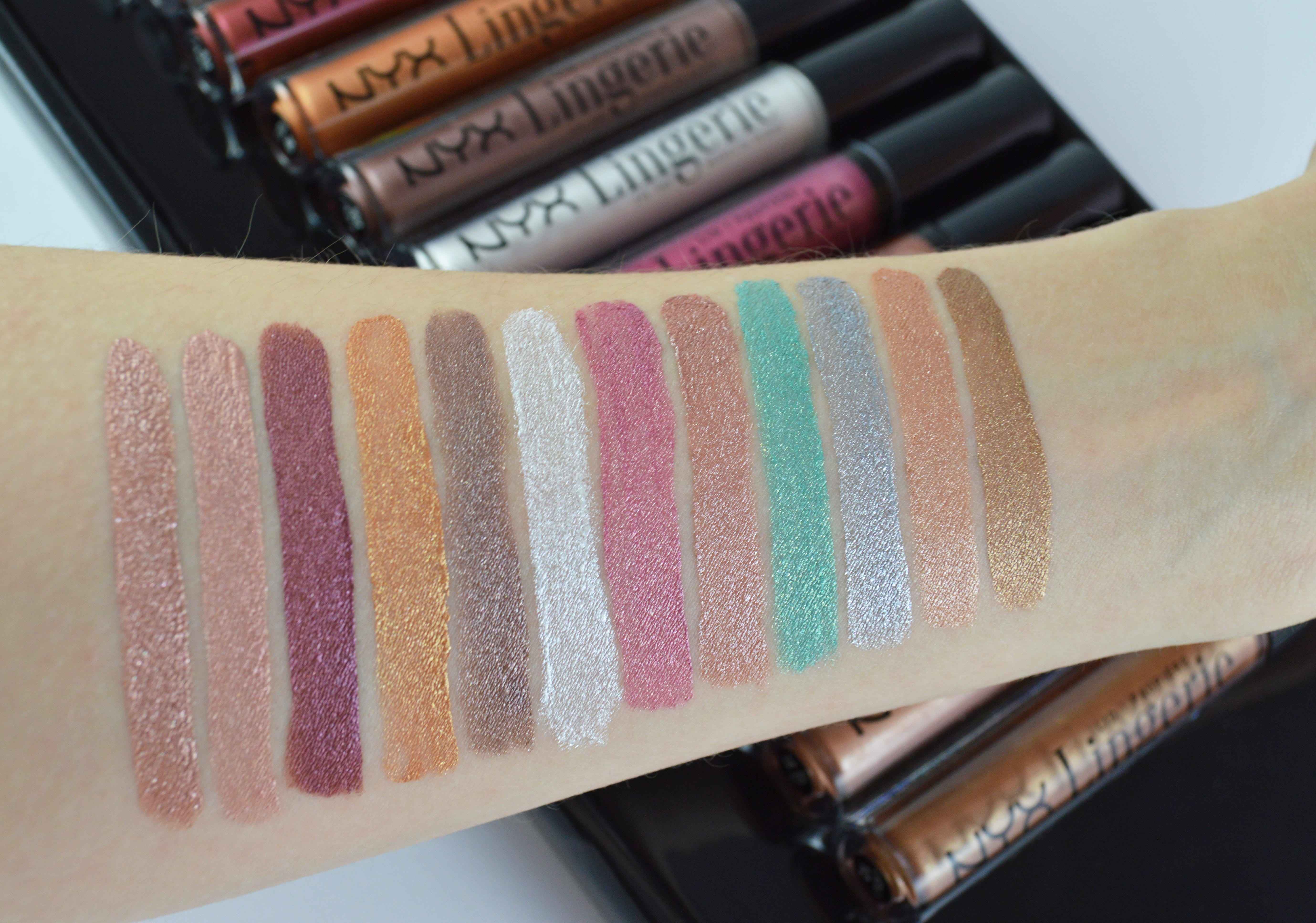 NYX Lid Lingerie Swatches