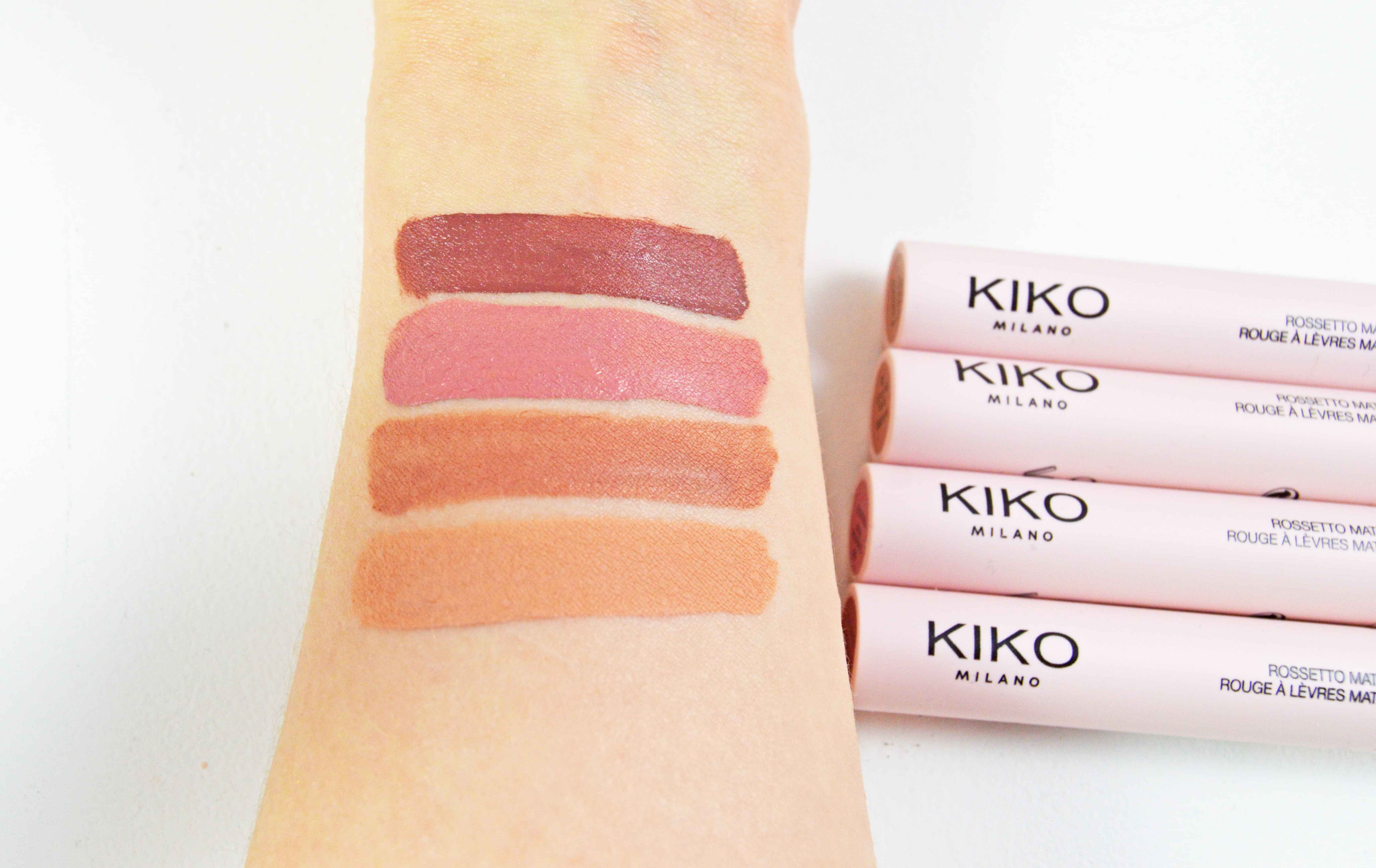 Kiko Less is better Superduper Lipstick swatches