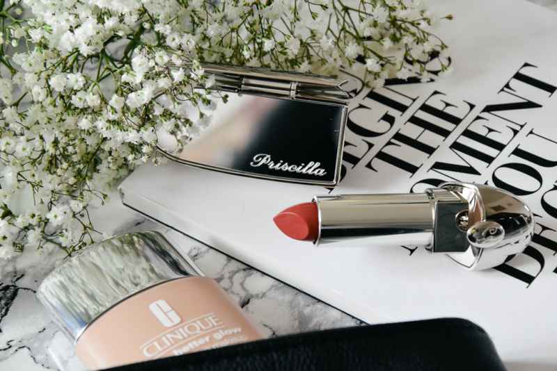 Clinique even better glow Guerlain Rouge G Costumized Lipstick