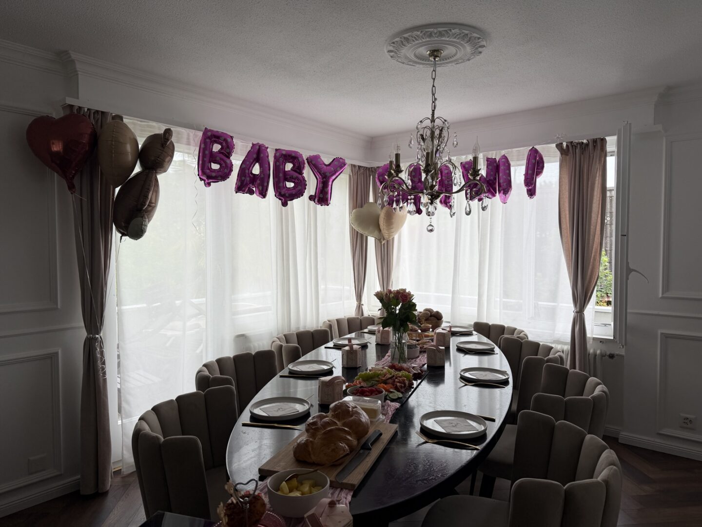 Babyshower mit Ballons